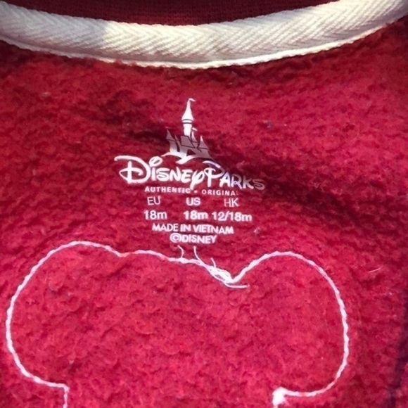 Disney Mickey zip up sweatshirt size 18 months - Picture 3 of 3